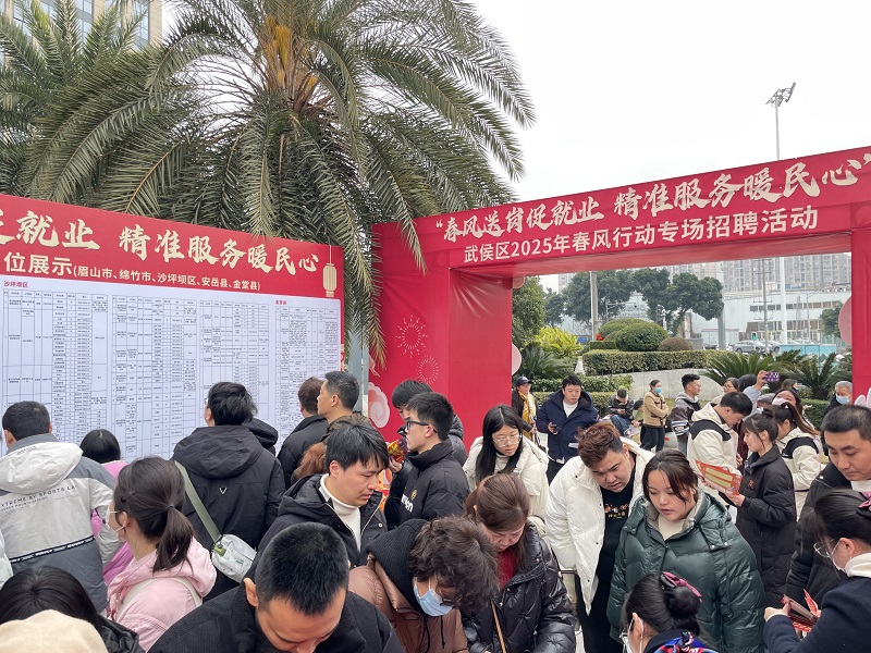 “百米小巷”人潮涌動！瑞方人力助力2025年武侯區(qū)春風行動專場招聘會“開門紅” 第6張